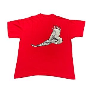 90s Winston Embroidered Gold Eagle T-shirt Size XL